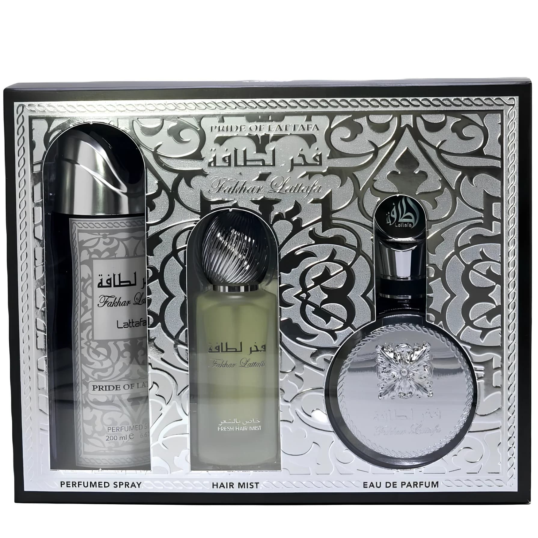 Lattafa Fakhar Man gift set - + Perfumed Spray + Room Freshener product view 1